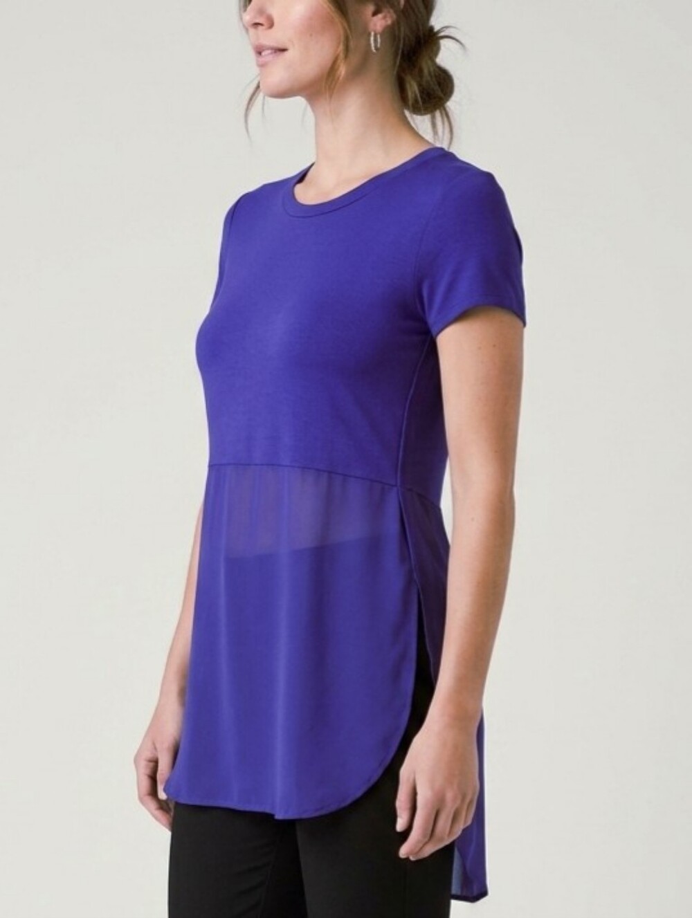 Mossimo Blue Short Sleeve Top Size Medium